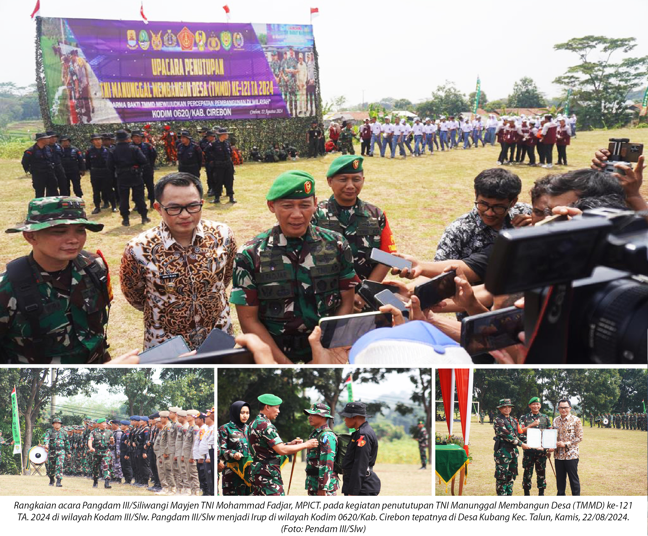 TMMD ke-121, Resmi Ditutup Pangdam III/Slw, Gelorakan Semangat Gotong Royong