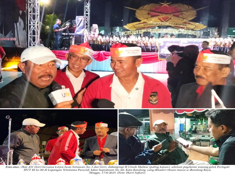 Haji AW ‘Raja Sawer’ Bandung,  Apresiasi Letjen Iwan Setiawan, Mendoakan Bisa Bintang Empat