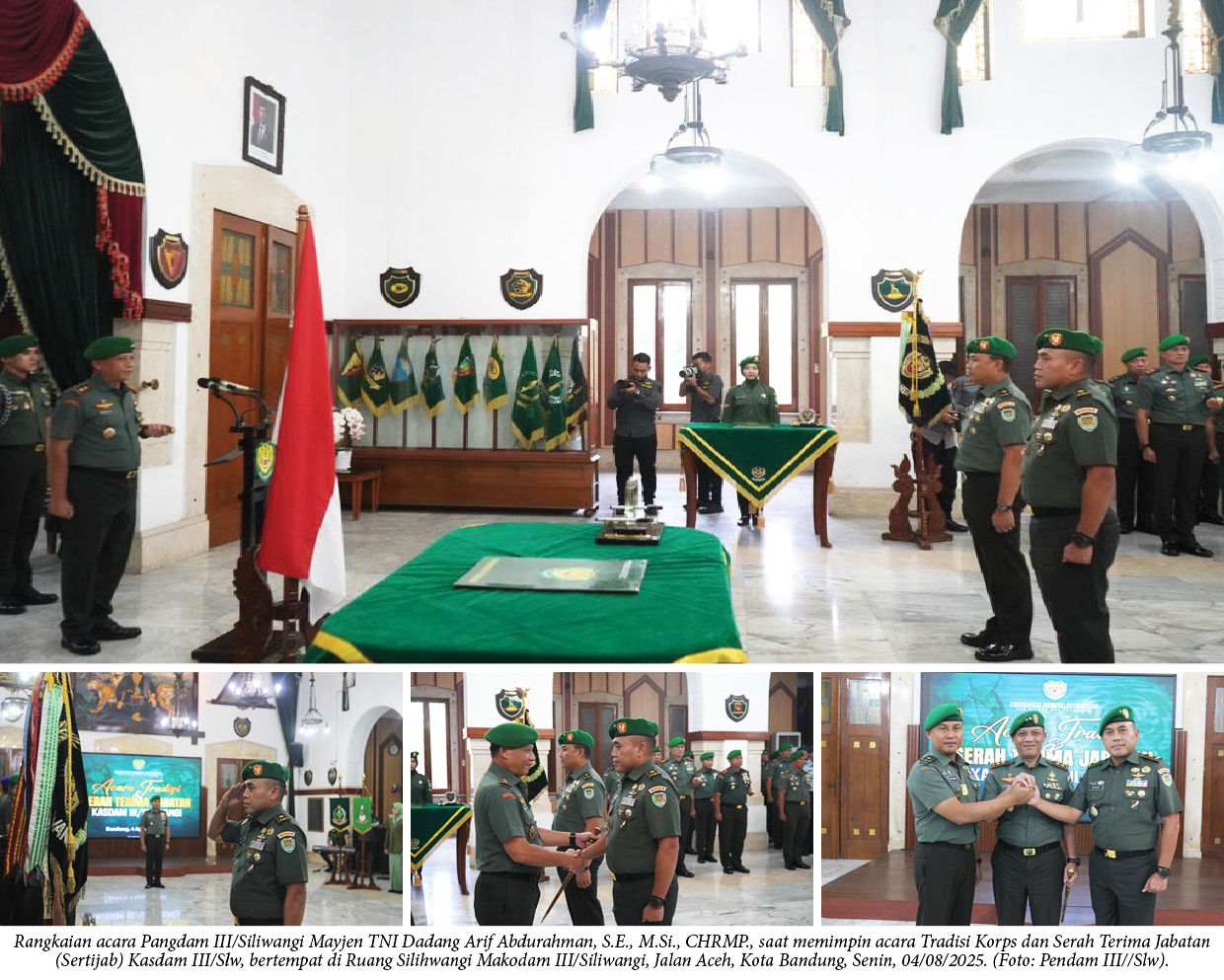 Pangdam III/Siliwangi: Tradisi Korps dan Sertijab Kasdam, Bukan Sekedar Pergantian Personel