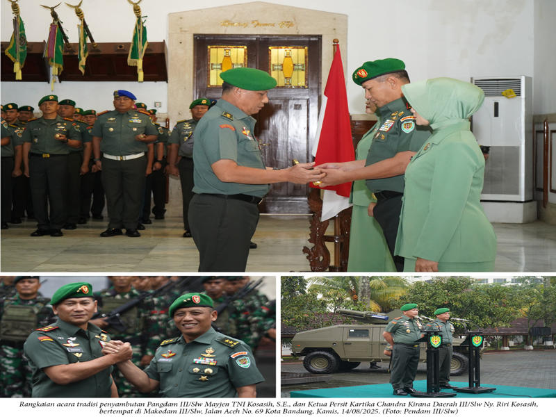 Mayjen TNI Kosasih Resmi Jabat Pangdam III/Siliwangi Gantikan Mayjen TNI Dadang Arif Abdurahman