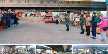 Kodim 0618/KB Gelar Karya Bhakti Bersih Sampah Lingkungan di Wilayah Tamansari