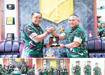 Dankodiklatad Temui Pangdam XIII/Merdeka, Perkokoh Sinergi Pembinaan Latihan Strategis