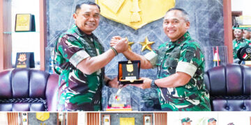 Dankodiklatad Temui Pangdam XIII/Merdeka, Perkokoh Sinergi Pembinaan Latihan Strategis