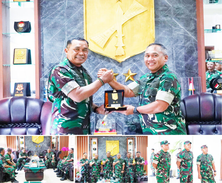 Dankodiklatad Temui Pangdam XIII/Merdeka, Perkokoh Sinergi Pembinaan Latihan Strategis