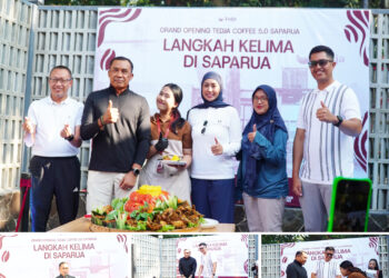 Dukung Komunitas Positif, Dankodiklatad Hadir di Grand Opening Tedja Coffee