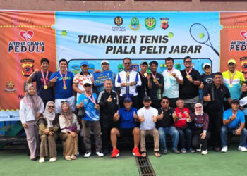 Turnamen Tenis Bergengsi Piala PELTI Jawa Barat 2026, Kota Bekasi Juara I