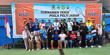 Turnamen Tenis Bergengsi Piala PELTI Jawa Barat 2026, Kota Bekasi Juara I