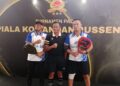 Bank bjb Suport Jurnalis Bela Negara Tampil di Turnamen Padel Piala Danpussenif