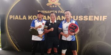 Bank bjb Suport Jurnalis Bela Negara Tampil di Turnamen Padel Piala Danpussenif