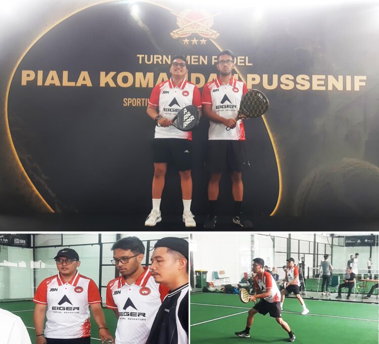 Turnamen Padel Piala Komandan Pussenif, Jurnalis Bela Negara Terjunkan Tiga Tim