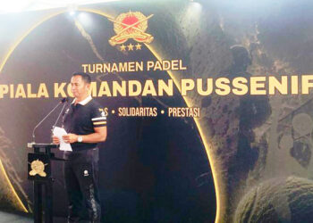 Danpussenif, Letjen TNI Iwan Setiawan, S.E. M.M., Resmikan Turnamen Padel Piala Danpussenif