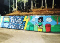 Mural “Bapa Langit, Indung Bumi” Hiasi Tanggul Cironggeng, Karya Mang Bob Ajak Warga Jaga Lingkungan