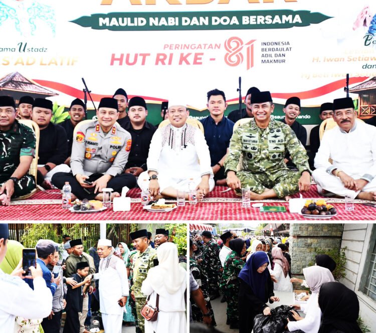 Jenderal Bintang Tiga TNI AD Pulang Kampung, Ajak 3.000 Warga Ciwidey Bersholawat di HUT RI dan Maulid Nabi