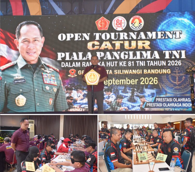 Garnisun Tetap II/Bandung Gelar Open Tournament Catur Piala Panglima TNI